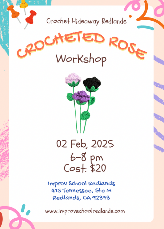 Crocheted Rose Workshop (Intermediate Level)